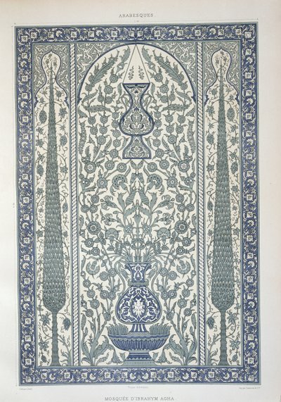 Design der Moschee von Ibrahym Agha, aus 